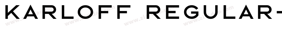 Karloff Regular字体转换